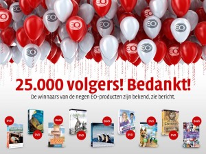25000 volgers